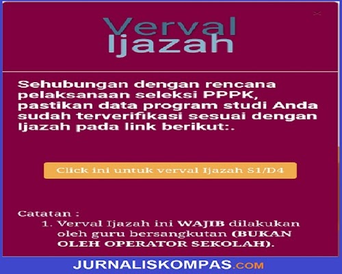 Langkah Mudah Verval Ijazah Gtk Untuk Persiapan Pendataan Pppk Guru Honorer Di Tahun 2021 Jurnalis Kompas
