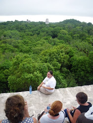 Tikal, above & below (Roxy on Temple IV)