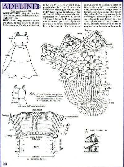 roupa de boneca croche receita