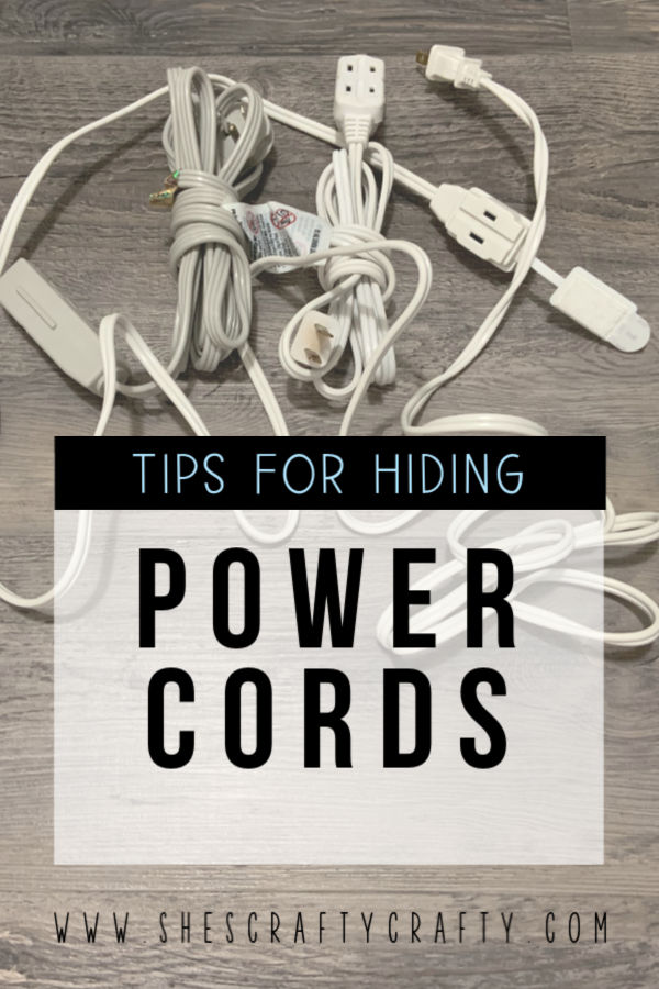 She's Crafty: Tips for hiding power cords