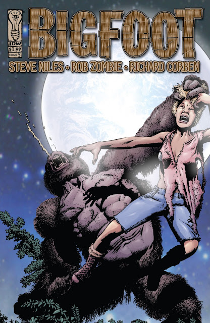 В комиксе Стива Нилса и Роба Зомби бигфут был хищником-убийцей.