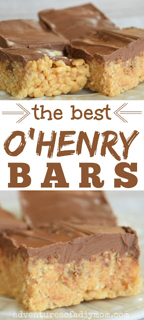collage of o'henry bars with text reading "the best ohenry bars"