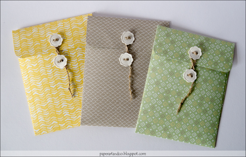 Paper, ART & Co. Button String Envelopes