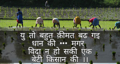 Farmer's day par shayari in hindi