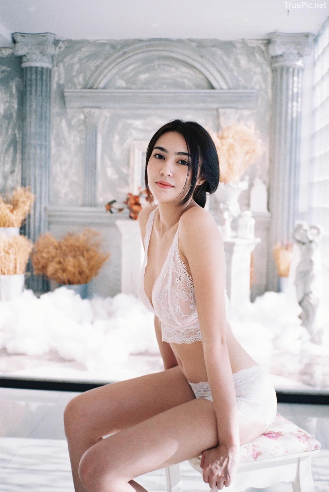 Thailand Hot model - Baifern Rinrucha Kamnark - Sexy in Transparent Lace Lingerie - TruePic.net - Picture 13