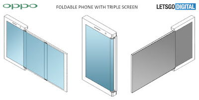 Oppo folddable phone with triple screen Oppo folddable phone with triple screen