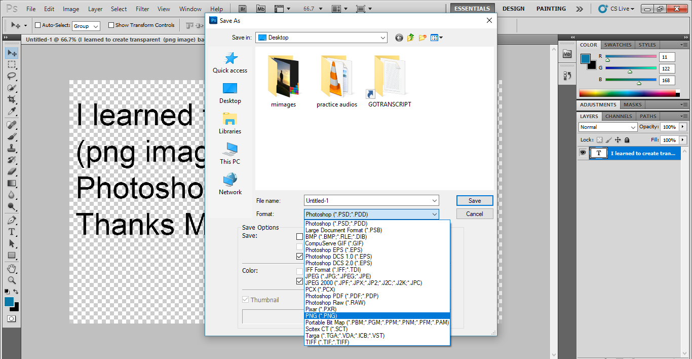 How to Create Transparent Background Image in Adobe