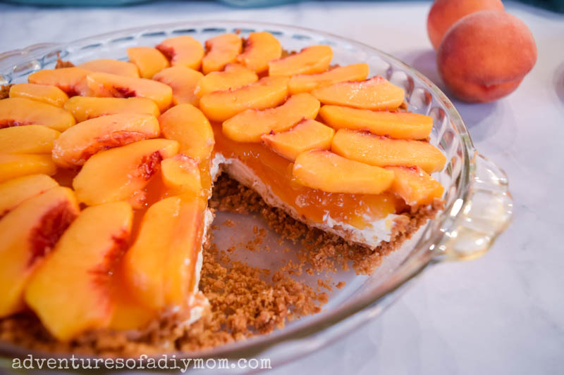Peach Pie with Graham Cracker Crust Adventures of a DIY Mom