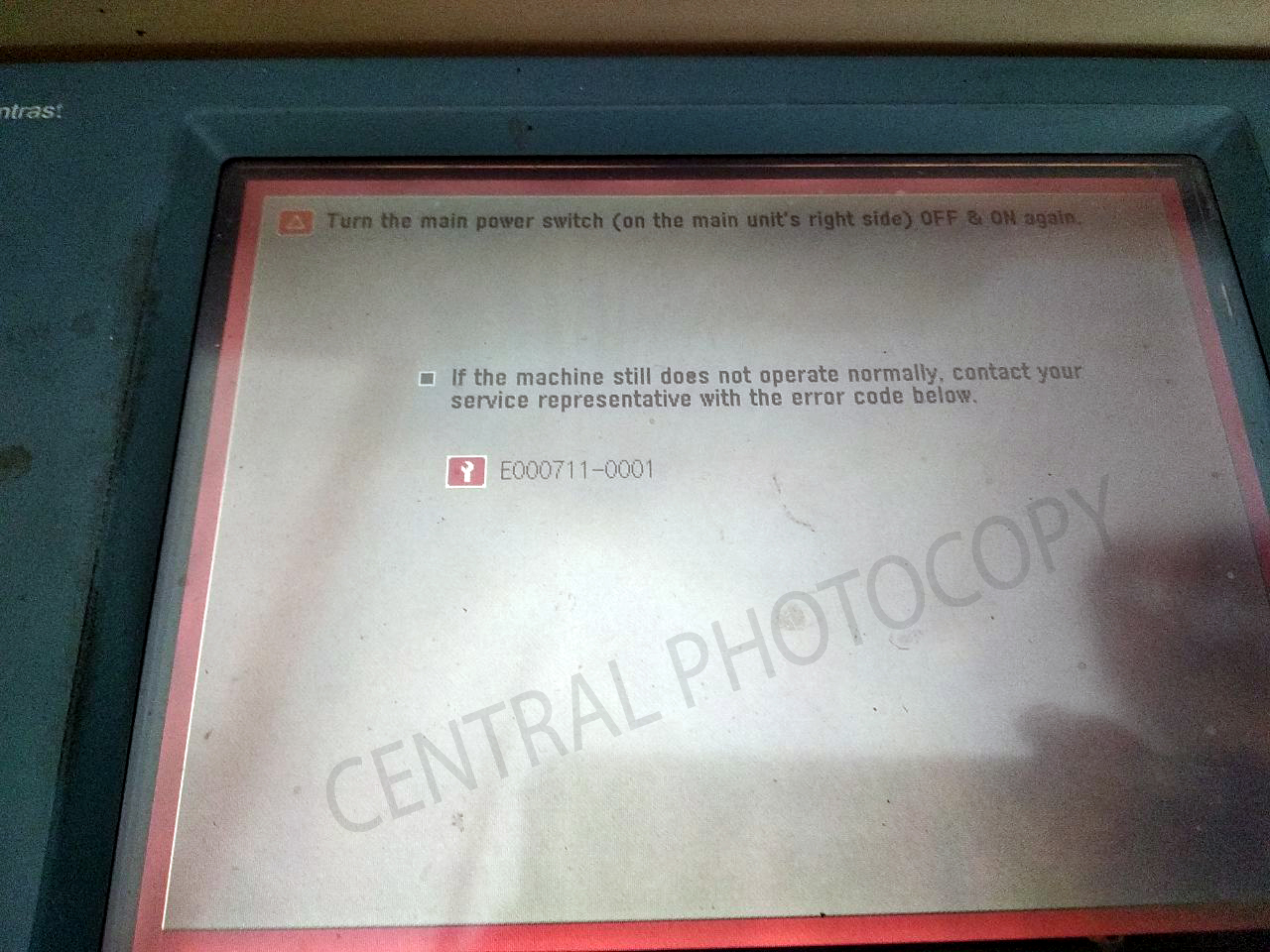 Cara Mengatasi Error E07110001 Pada Mesin Fotocopy Canon iR5020 Atau