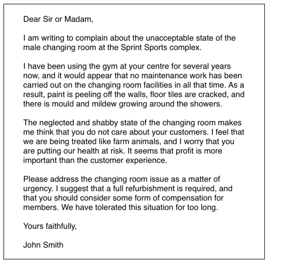 Ielts Letter Writing Formal Letter