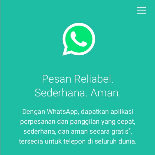 Maksud Pesan Reliabel Pada Aplikasi Whatsapp Web - Sinday ID