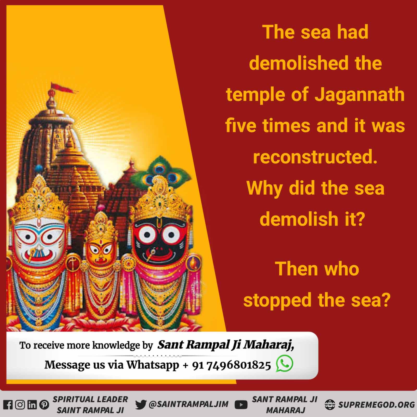 The path to consciousness Fact about Jagannath