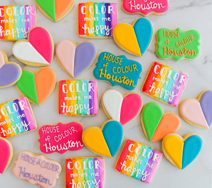 House of Colour decorated cookies