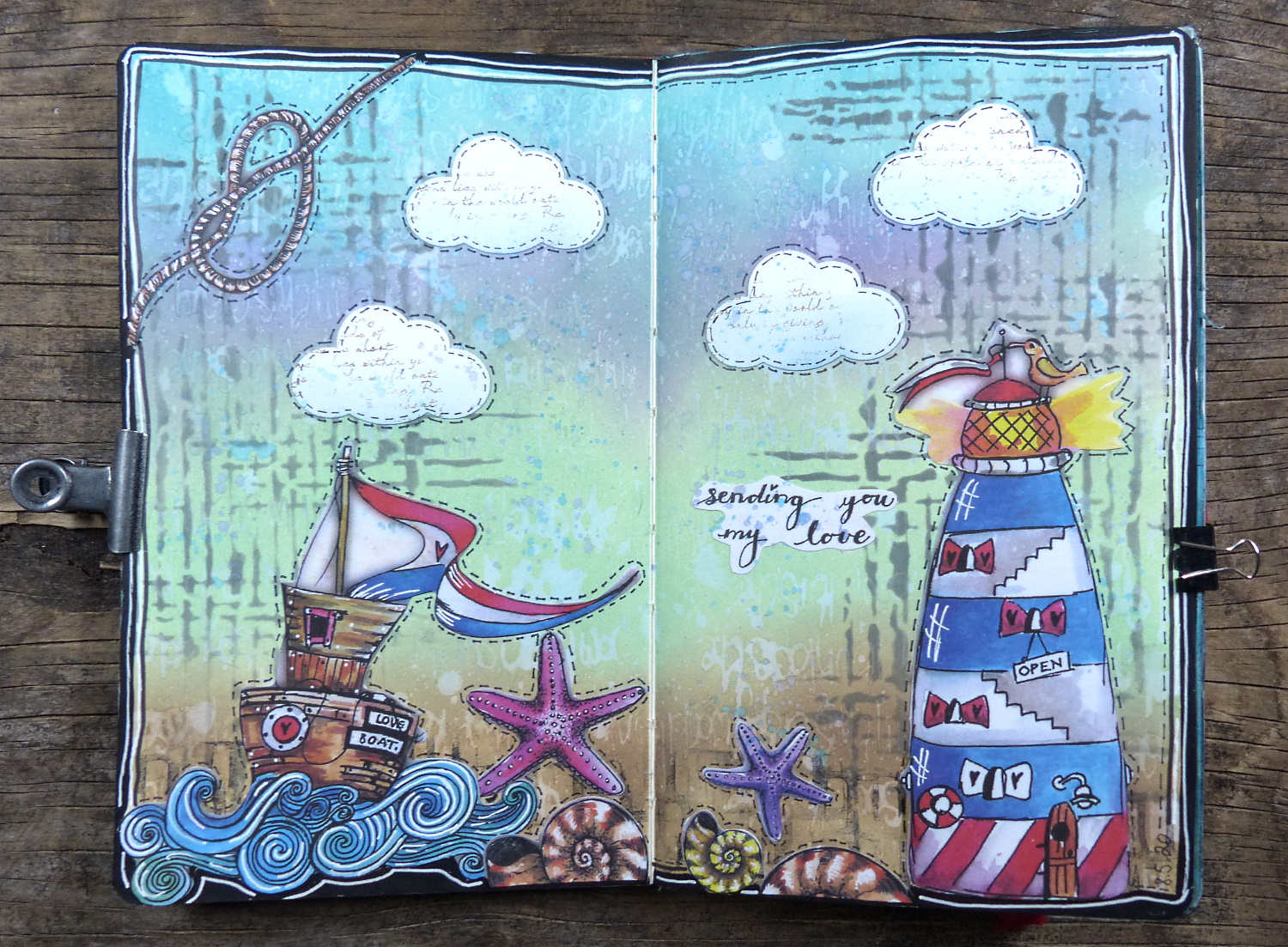 jehkotar Art Journal w/ Marlene DieCuts