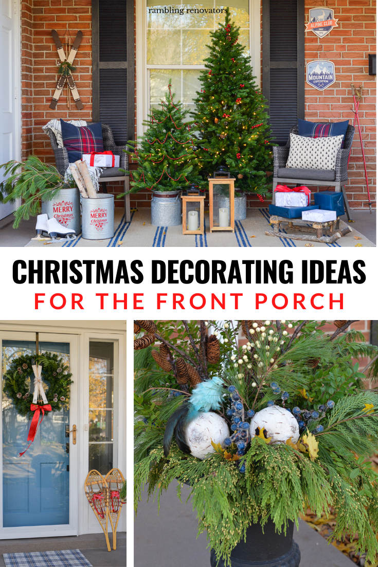 Outdoor Christmas Decorating Ideas for the Front Porch - Rambling ...