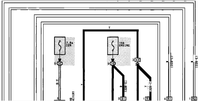 1994 Toyota Pickup Hilux Charging System wiring Diagram