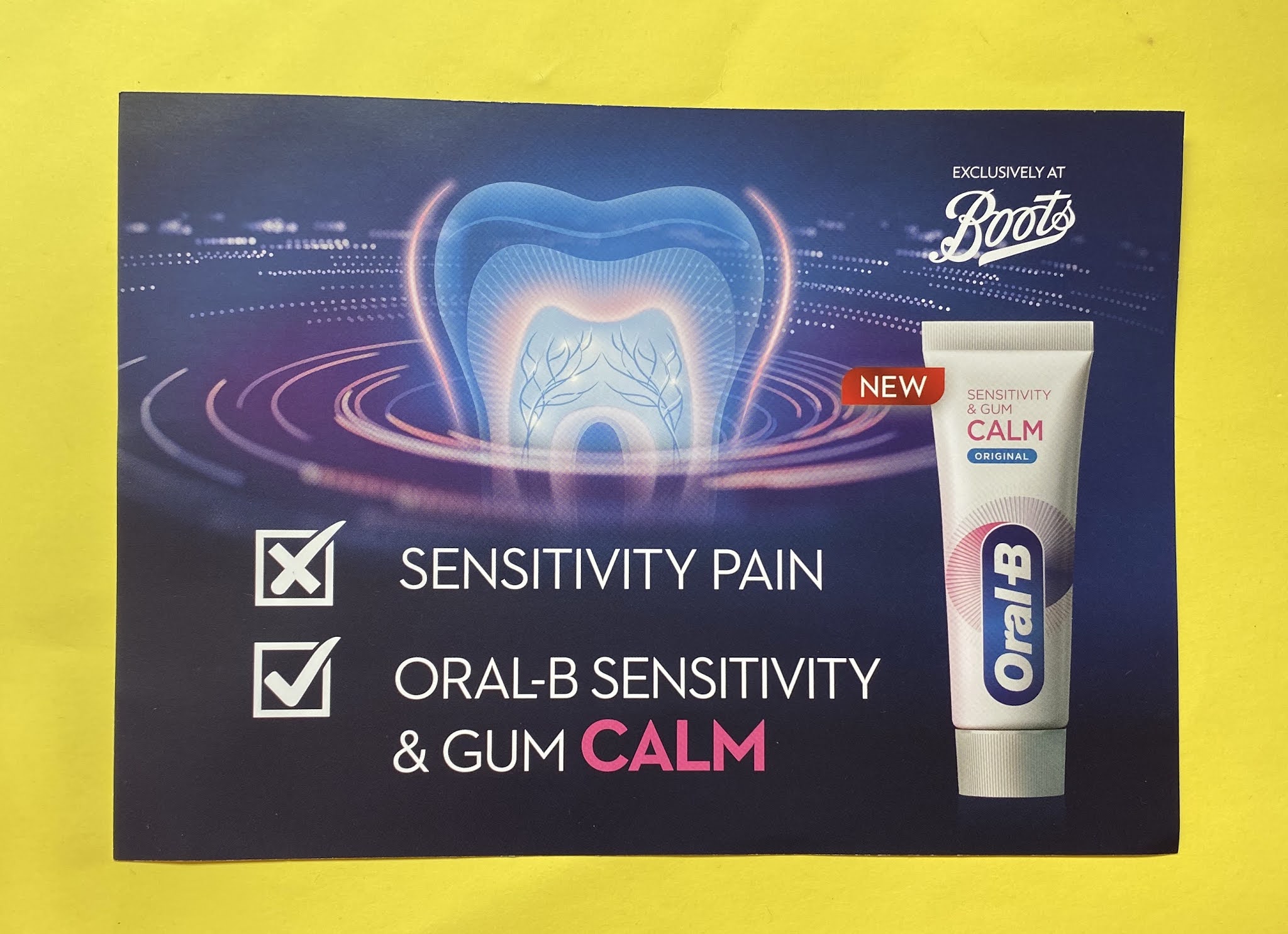 ORALB SENSITIVITY & CALM TOOTHPASTE JUELOOK