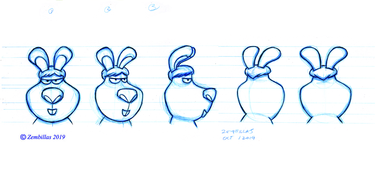 Charles Zembillas Big Bad Bunny Head Rotation