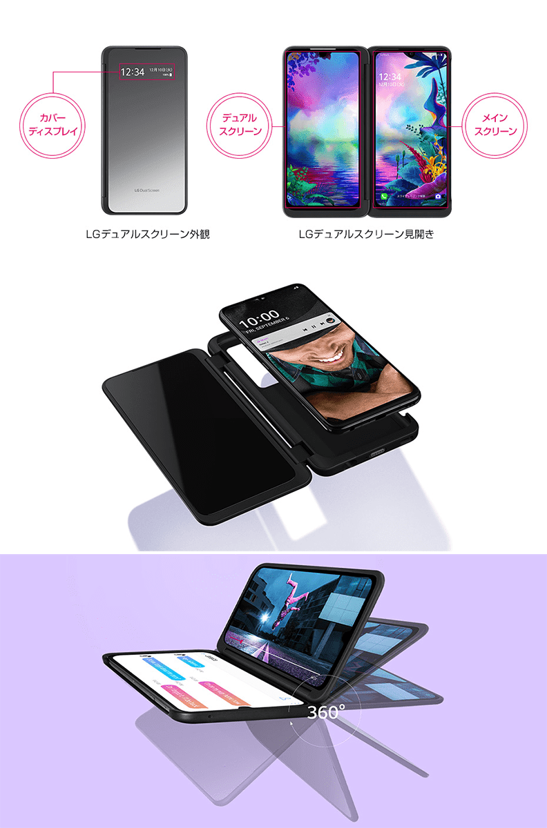LG G8X ThinQ デュアルスクリーンのみ - スマートフォン本体