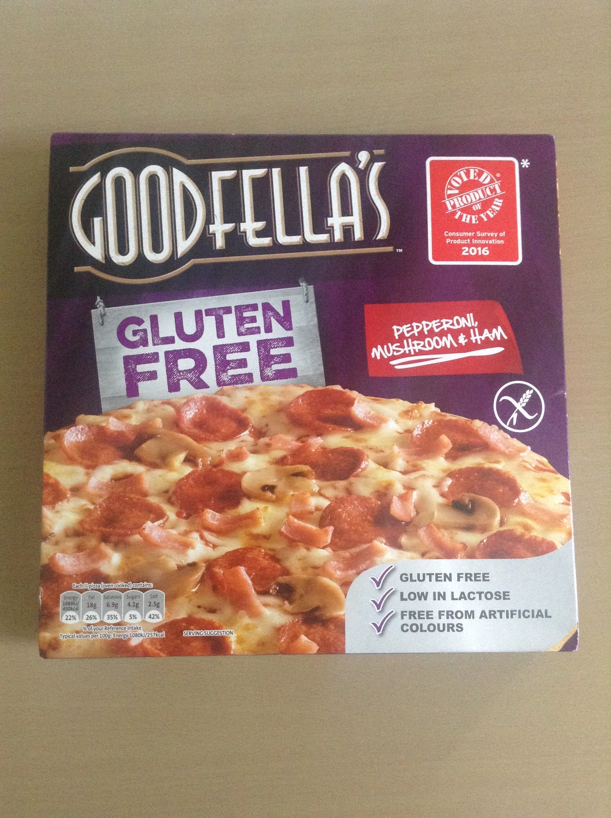 Goodfella's Gluten Free Pepperoni, Mushroom & Ham Pizza