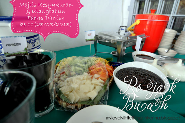 Majlis Kesyukuran, Rojak Buah, Petis, Seri Kembangan