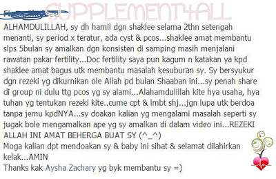 Image result for testimoni gla complex shaklee period tak teratur