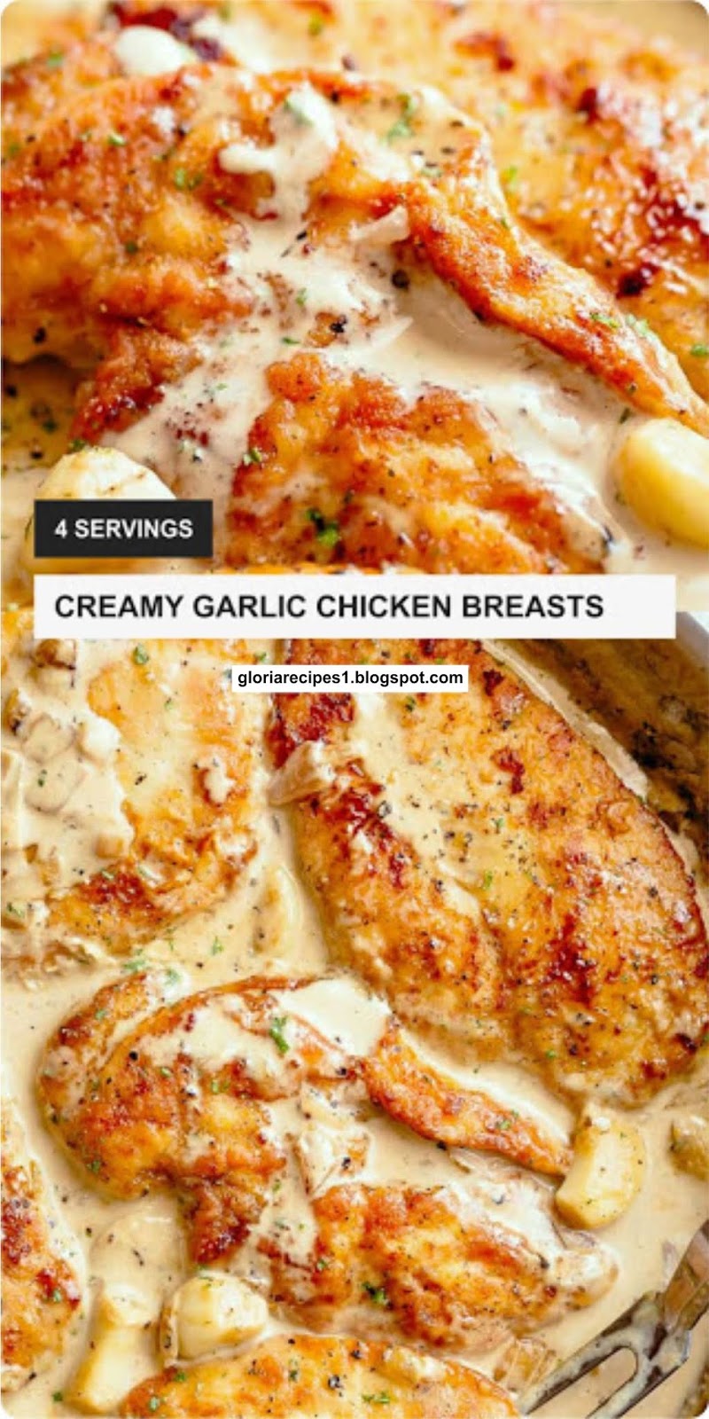 CREAMY GARLIC CHICKEN BREASTS | Recipe Spesial Food