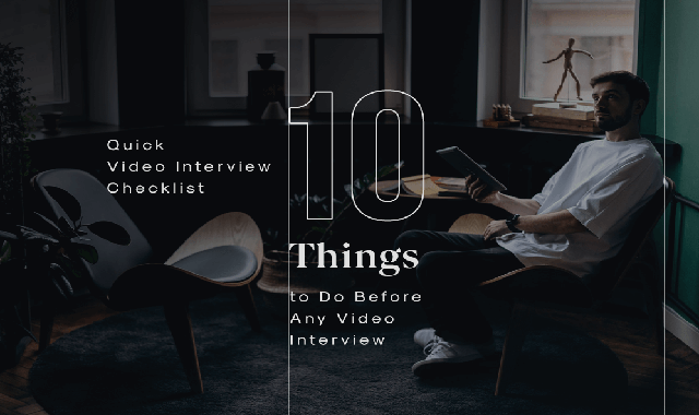 10 Things You Absolutely Must Do Before Your Video Job Interview #infographic