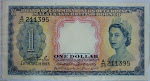 Malaya British Borneo 1 Dollar 1953 (Queen) @RM200