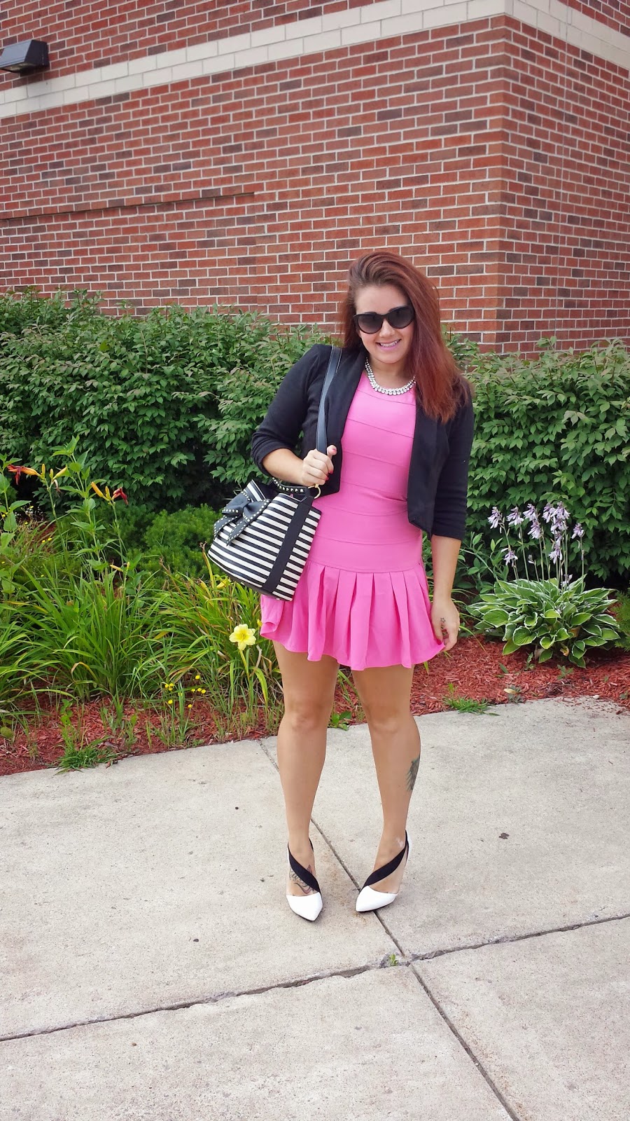 It's Nikki's World Whats black and white and pink all over?