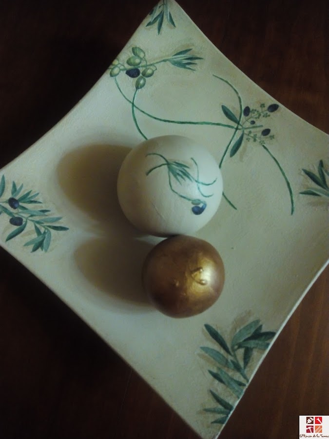 centro de mesa reciclado