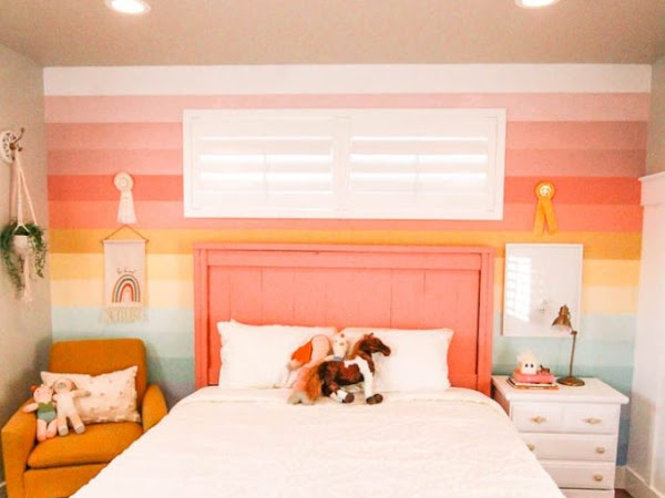 How to Paint a Rainbow Wall and Some Awesome Mexican Cupcakes