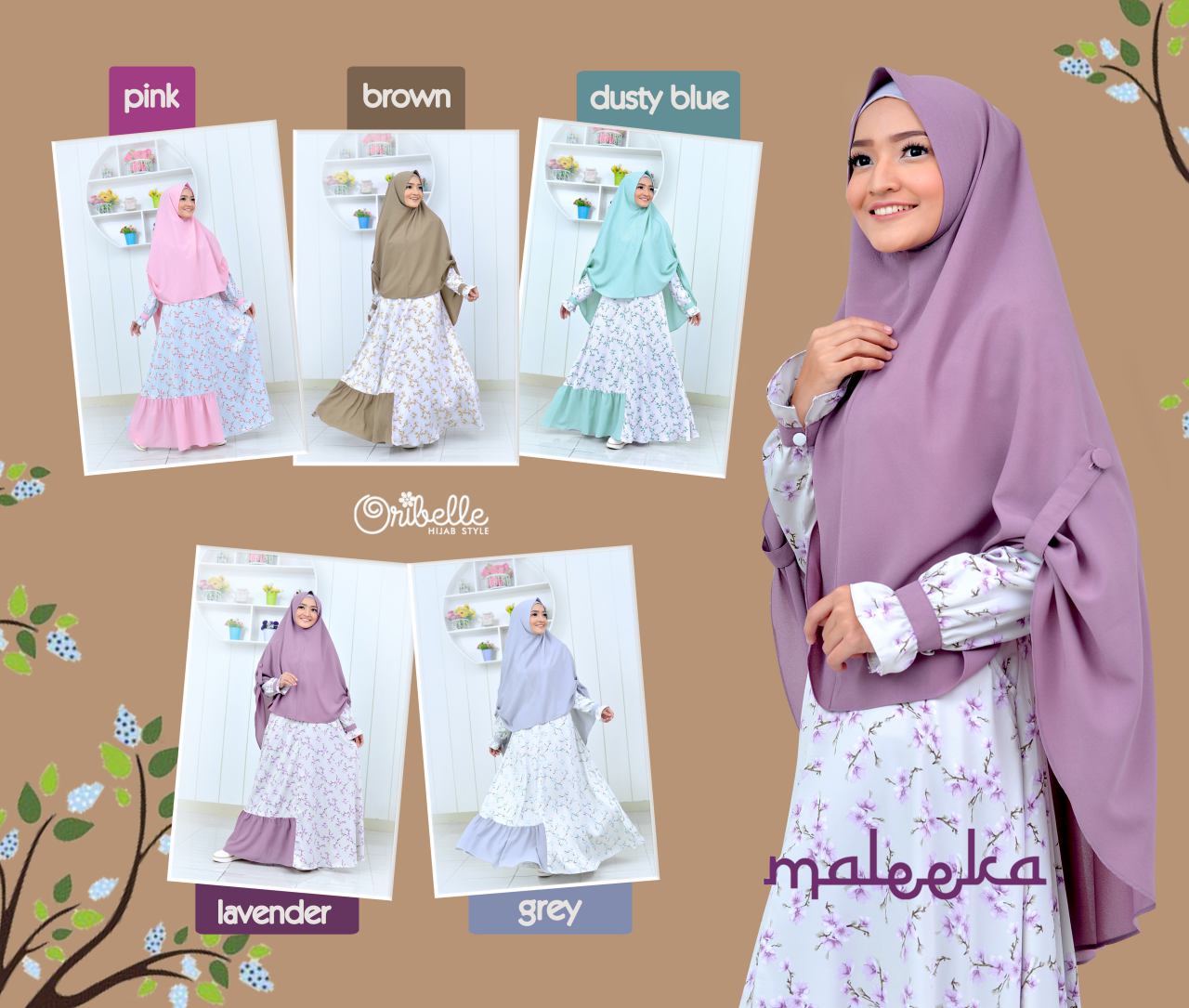 jual model terbaru busana muslim maleeka dress by oribelle jual model terbaru busana muslim maleeka dress by oribelle