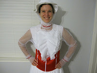 Mary Poppins White Dress Using Simplicity 3723 from Kate