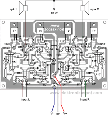 pcb power amplifier 20w