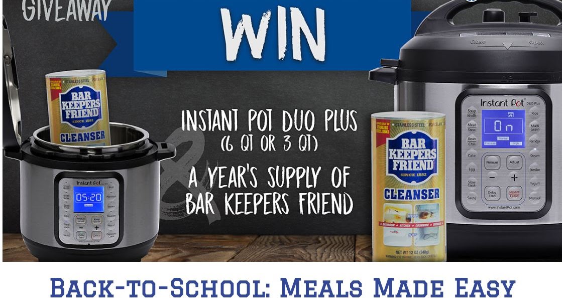 Win a Instant Pot Pressure Cooker 2 Winners Win a 6qt Instant Pot or