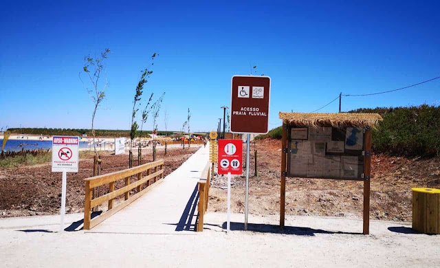 Entrada Praia Fluvial Cinco Reis