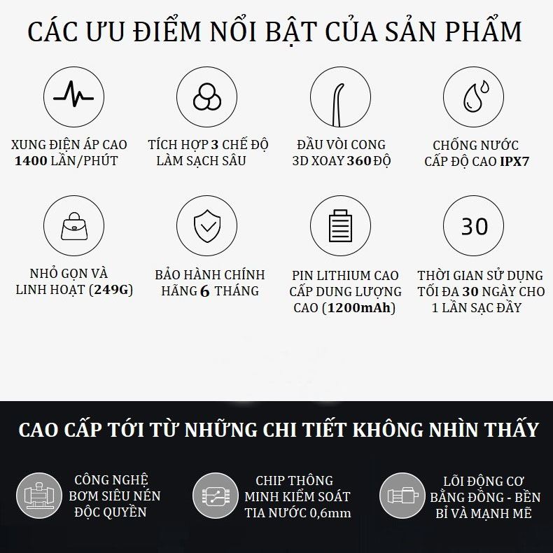 Máy tăm nước ORAL IRRIGATOR làm sạch răng miệng 3 chế độ 12 604cdfd2015ff1364dadb36c 1632324814062 33ea6580 6b15 4652 8b03 0422712c48ae