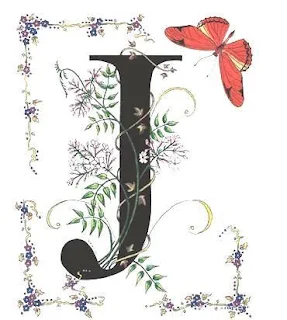Letras con Flores y Mariposas. Flowers and Butterflies Letters.