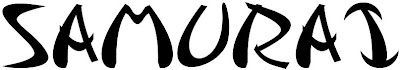 tipografía Samurai