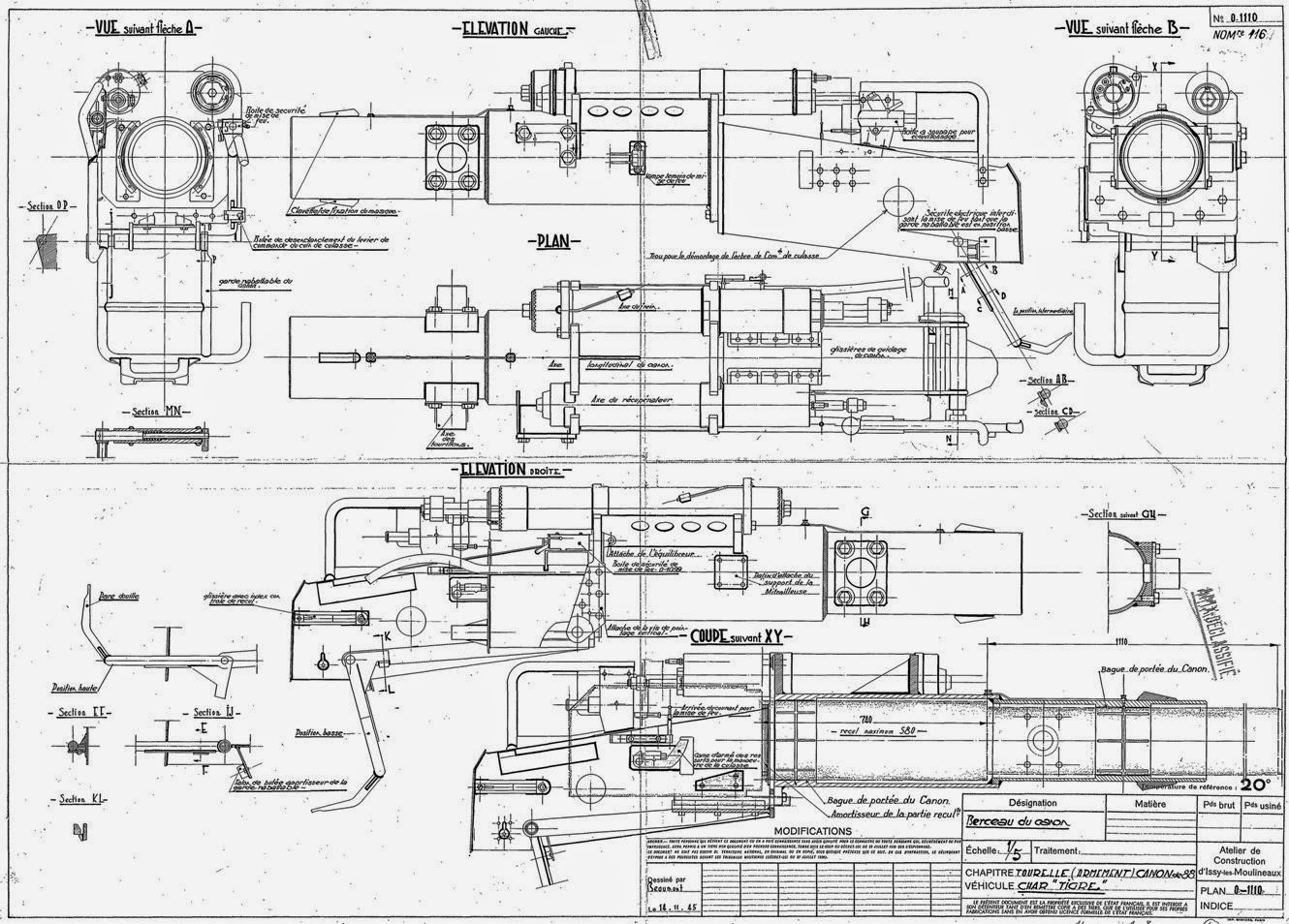 Чертеж Немецкого Танка Тигра