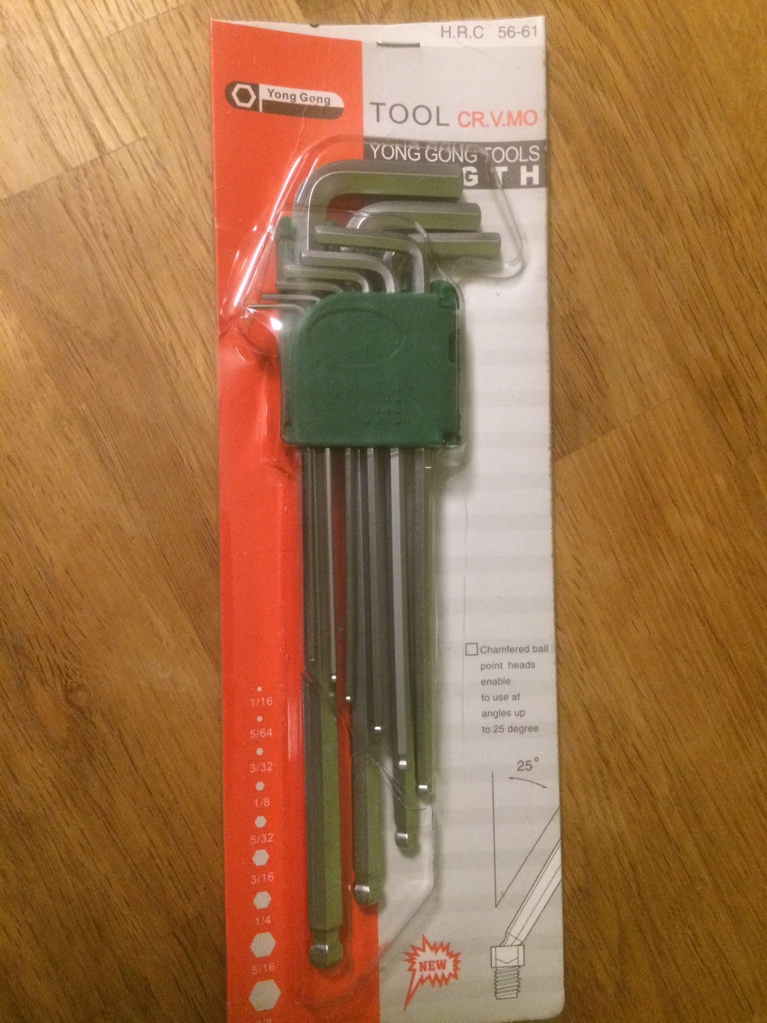 TExperiment 130. Tag Zoll Inbusschlüssel / Inch Hex Wrenches