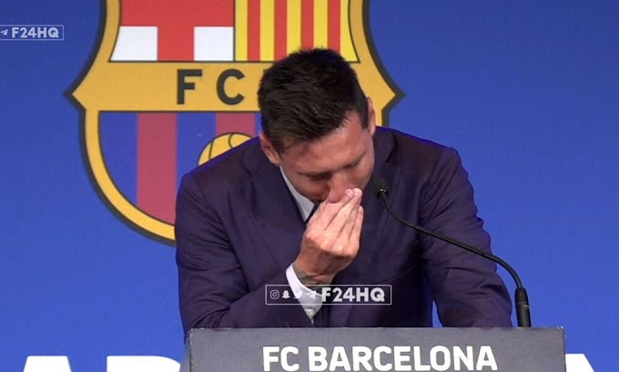 Συγκλονιστικός Λιονέλ Μέσι - Ξέσπασε σε κλάματα πριν το «αντίο» στην Μπαρτσελόνα 