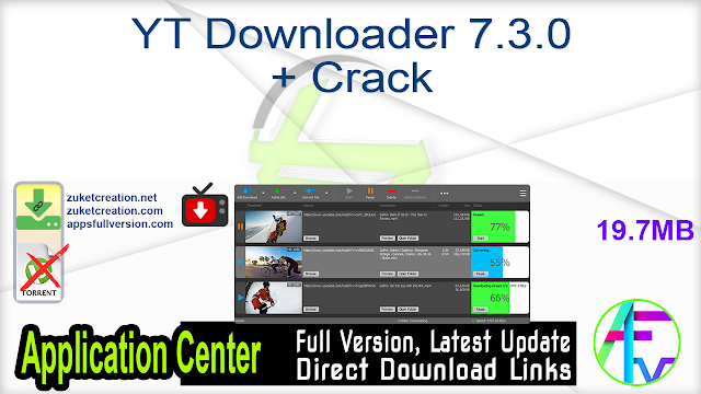 YT Downloader 7.3.0 + Crack