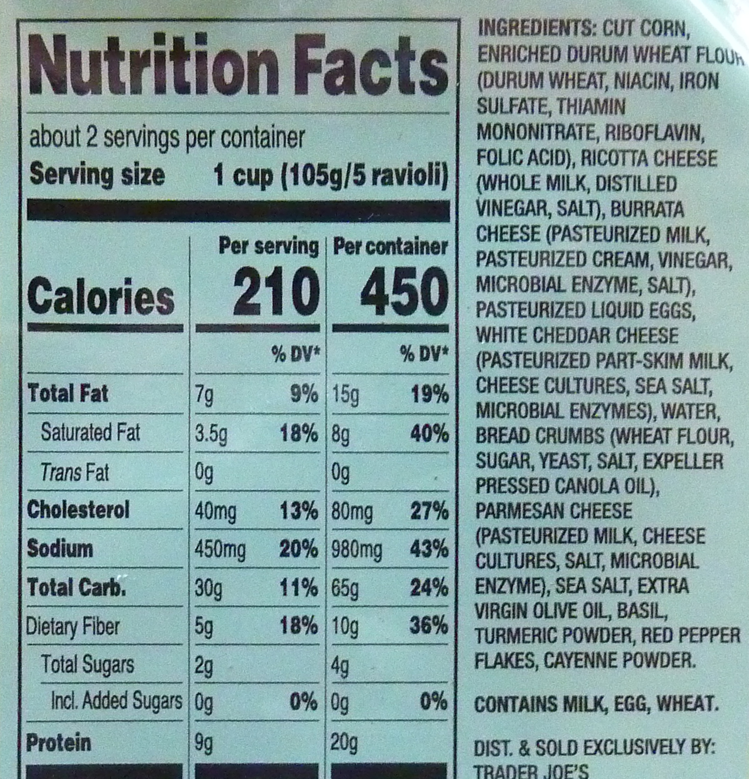 What's Good at Trader Joe's? Trader Joe's Sweet Corn, Burrata & Basil