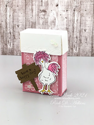 Treat Week 2021 kicks off with this first project featuring the Hey Chick Stamp Set and Dies.  Learn How I created this Tissue Box.  Click here!