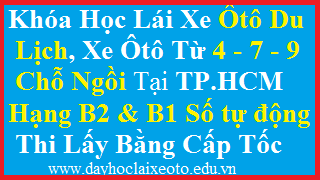 Học lái xe ôtô B2  giảm 2 triệu, Lo đậu 100 Lo thi sớm tại TPHCM và HN