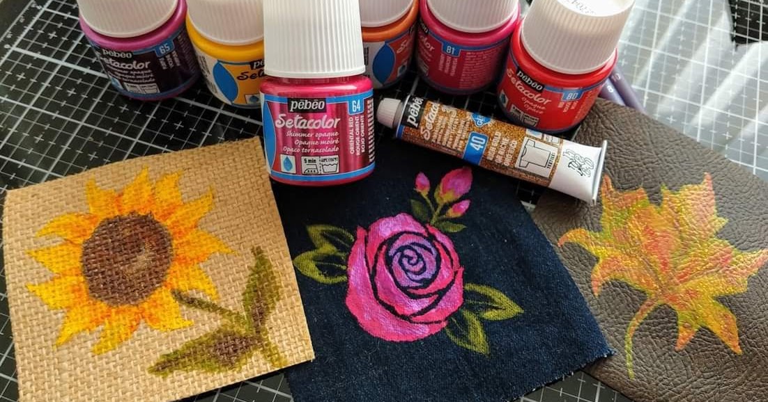 A Passion For Cards Setacolor Fabric Paint Pebeo (different fabrics)