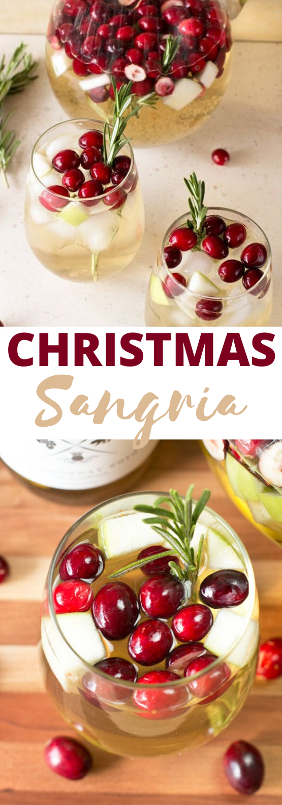 Christmas Sangria #drinks #alcohol #sangria #punch #holiday