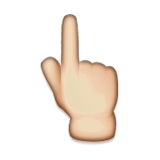 Finger Pointing Up Emoji
